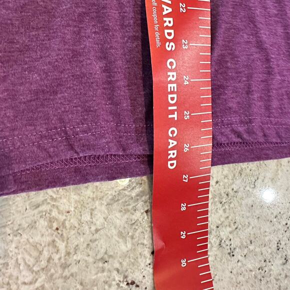 Purple “everything is fine tee”  cotton polyester size L - Picture 6 of 6